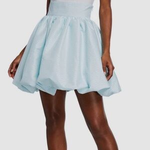 NEW Petersyn Striped High-Waist Bubble Mini Skirt Size M Statement Party Skirt